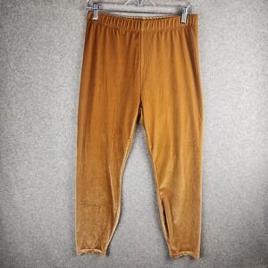 Fabletics Daria Velour Joggers‎ Womens Size XL Gold Honey Velvet